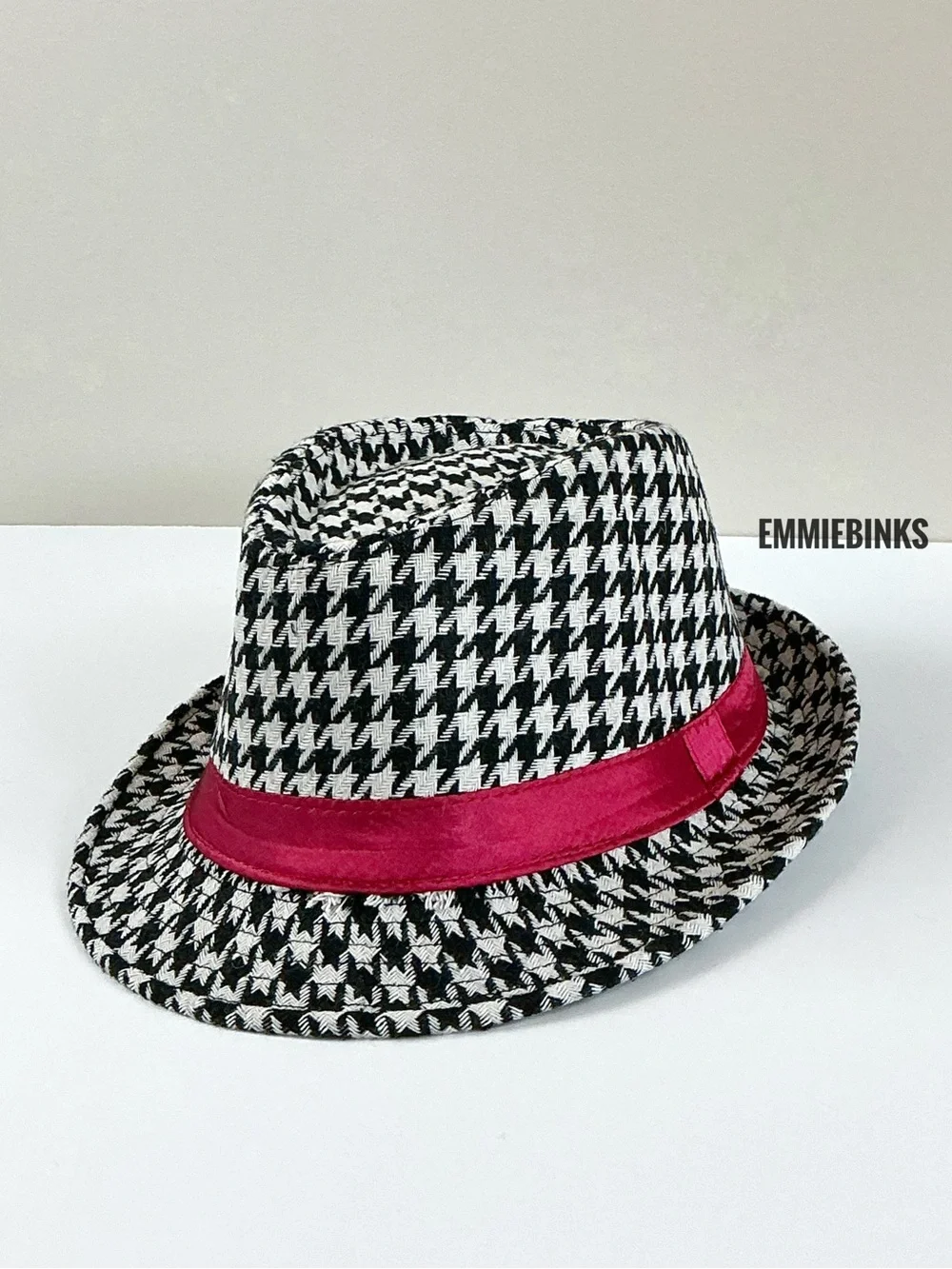New Houndstooth Print University of Alabama Coach Bear Bryant Fedora Hat